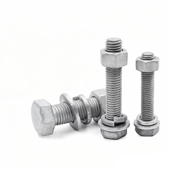 High-Strength Hot-Dipped Galvanized Carbon Steel Hex Bolt
