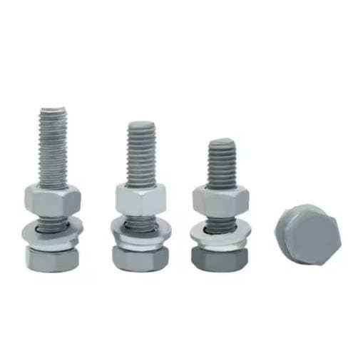 Grade 8 High-Strength Hot-Dip Galvanized Hex Head Bolt Set with Nuts