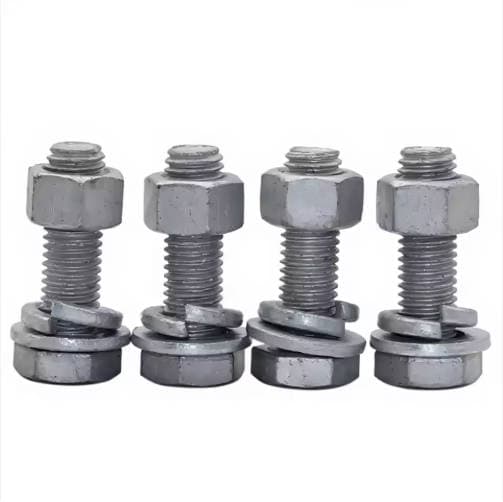 Industrial Grade Hot-Dip Galvanized Hex Bolt & Nut Set | DIN933 Heavy Duty Fasteners