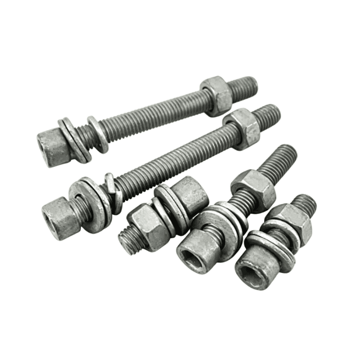 Boulons à collerette HDG haute résistance pour supports solaires (DIN 6921)