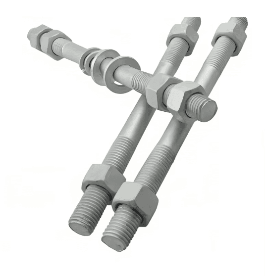 Heavy-Duty HDG Double End Studs for Industrial Flanges (DIN 938 / DIN 939)