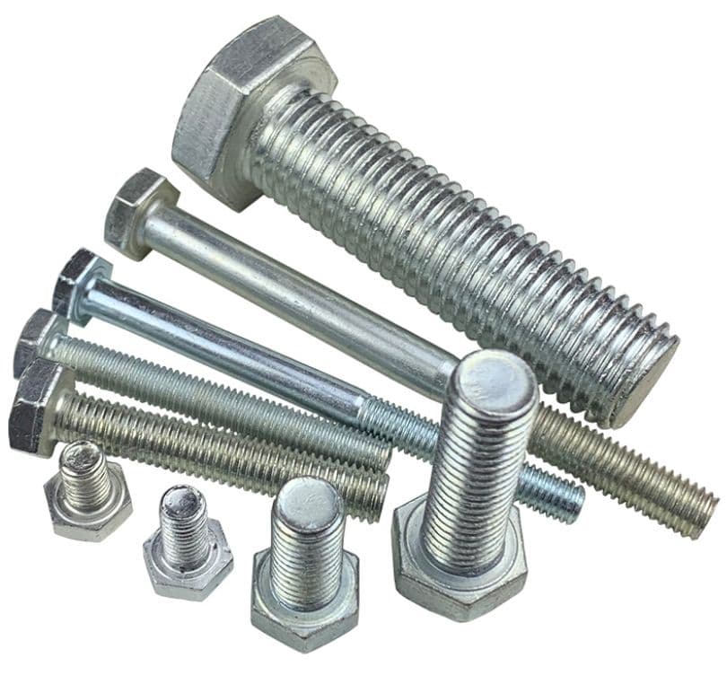 Pernos de Cabeza Hexagonal de Acero al Carbono Galvanizados Grado 6.8 8.8 DIN Pernos de Cabeza Hexagonal de Acero al Carbono Galvanizados Grado 6.8 8.8 DIN