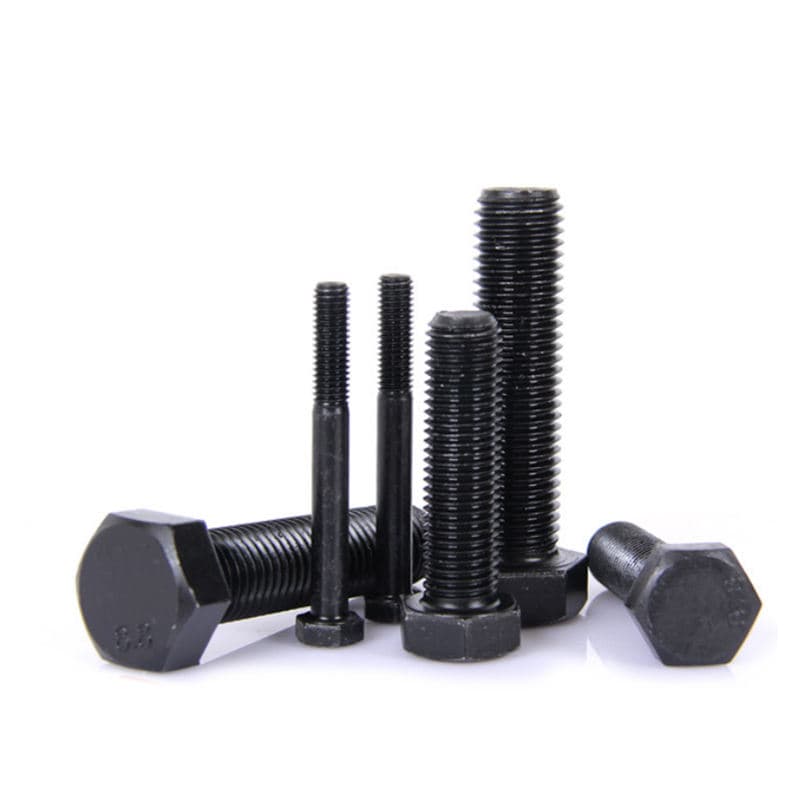DIN 933 Carbon Steel Hex Bolts Zinc Plated Black Finish DIN 933 Carbon Steel Hex Bolts Zinc Plated Black Finish