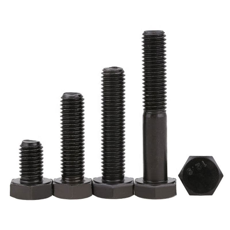 Grade 8.8 DIN 933 / DIN 931 High Tensile Black Oxide Hex Head Bolts Grade 8.8 DIN 933 / DIN 931 High Tensile Black Oxide Hex Head Bolts