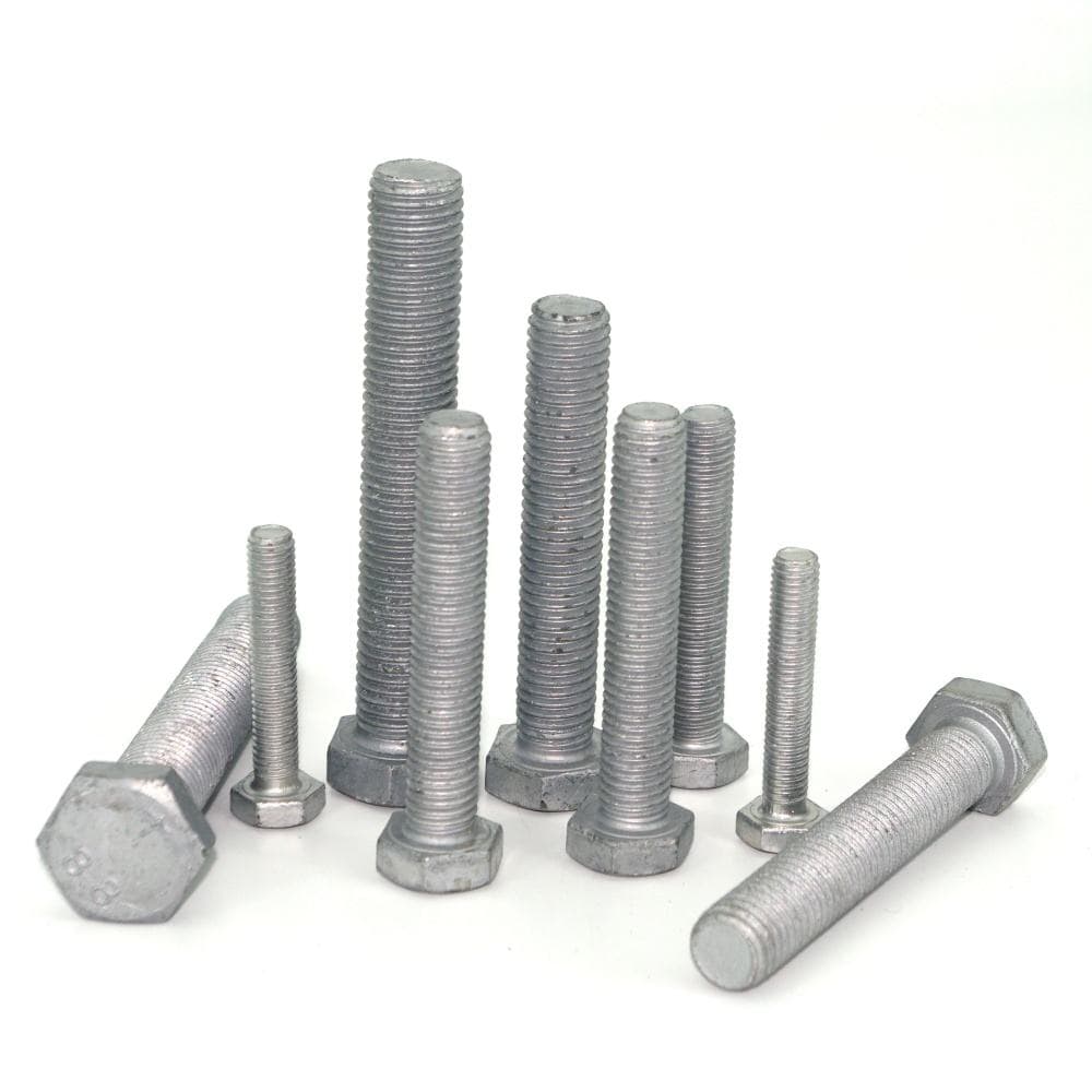 HDG Carbon Steel Hex Head Bolts Grade 4.8 8.8 ASTM A193 B7 HDG Carbon Steel Hex Head Bolts Grade 4.8 8.8 ASTM A193 B7