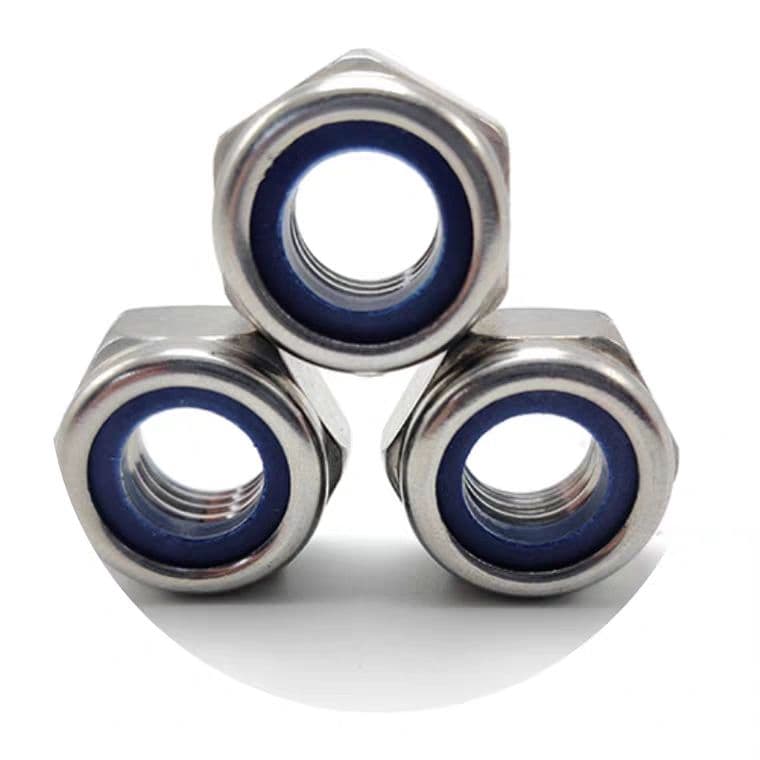 DIN985 Nylon Insert Lock Nuts, 316 Stainless Steel and Carbon Steel Metric Self-Locking Hex Nuts DIN985 Nylon Insert Lock Nuts, 316 Stainless Steel and Carbon Steel Metric Self-Locking Hex Nuts
