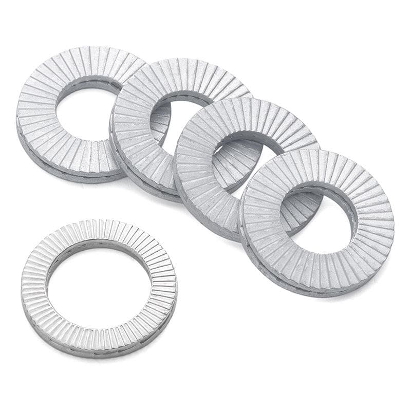 Arandelas de seguridad autoblocantes de doble pila galvanizadas en caliente DIN25201 Arandelas de seguridad autoblocantes de doble pila galvanizadas en caliente DIN25201