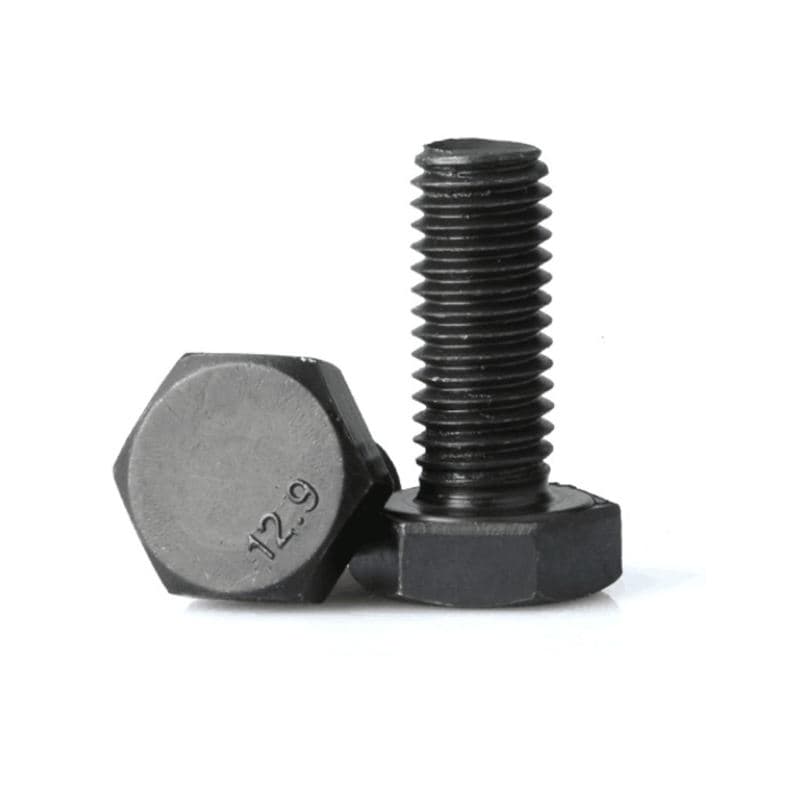 DIN 933 Carbon Steel Hex Bolts Zinc Plated Black Finish DIN 933 Carbon Steel Hex Bolts Zinc Plated Black Finish