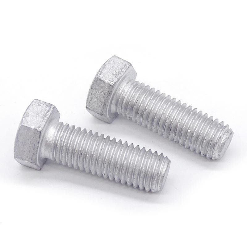Boulons hexagonaux en acier au carbone M8x40mm M8x45mm DIN933 DIN931, galvanisés à chaud Boulons hexagonaux en acier au carbone M8x40mm M8x45mm DIN933 DIN931, galvanisés à chaud