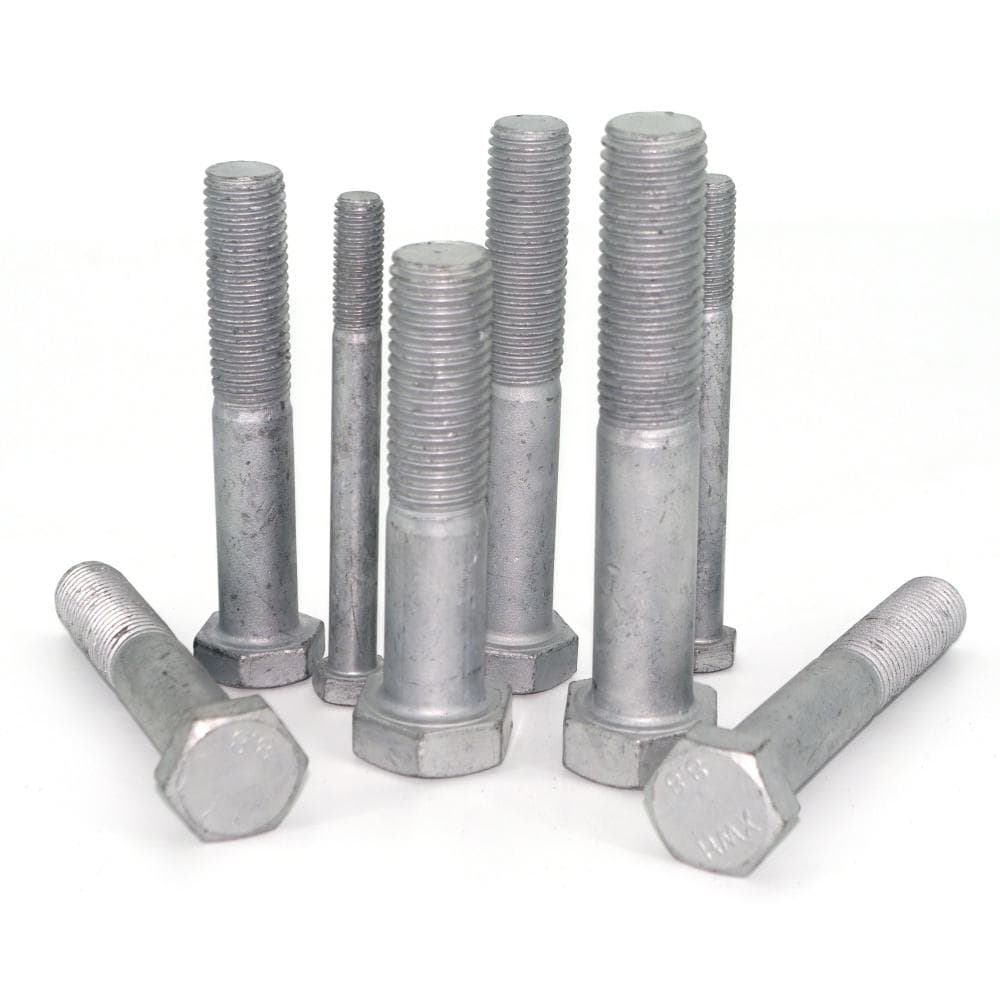 HDG Carbon Steel Hex Head Bolts Grade 4.8 8.8 ASTM A193 B7 HDG Carbon Steel Hex Head Bolts Grade 4.8 8.8 ASTM A193 B7