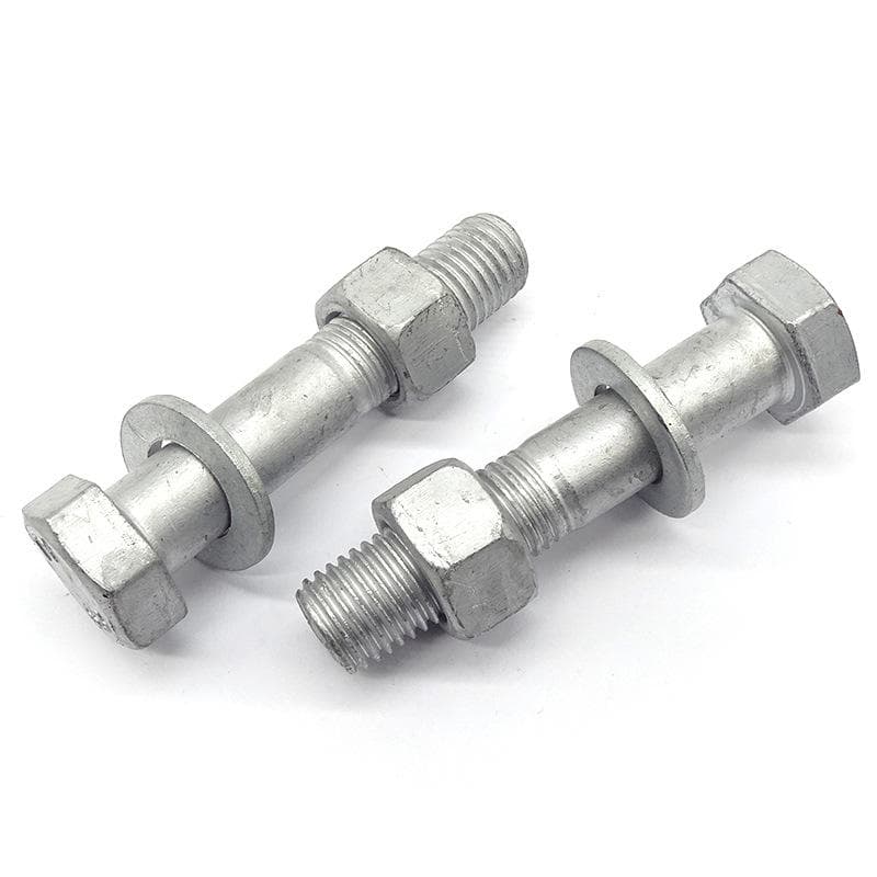 Hot Dip Galvanized Hex Bolt and Nut, High Strength Grade 8.8