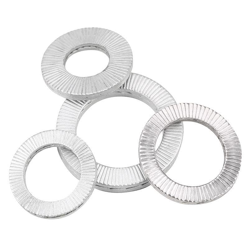 Arandelas de seguridad autoblocantes de doble pila galvanizadas en caliente DIN25201 Arandelas de seguridad autoblocantes de doble pila galvanizadas en caliente DIN25201