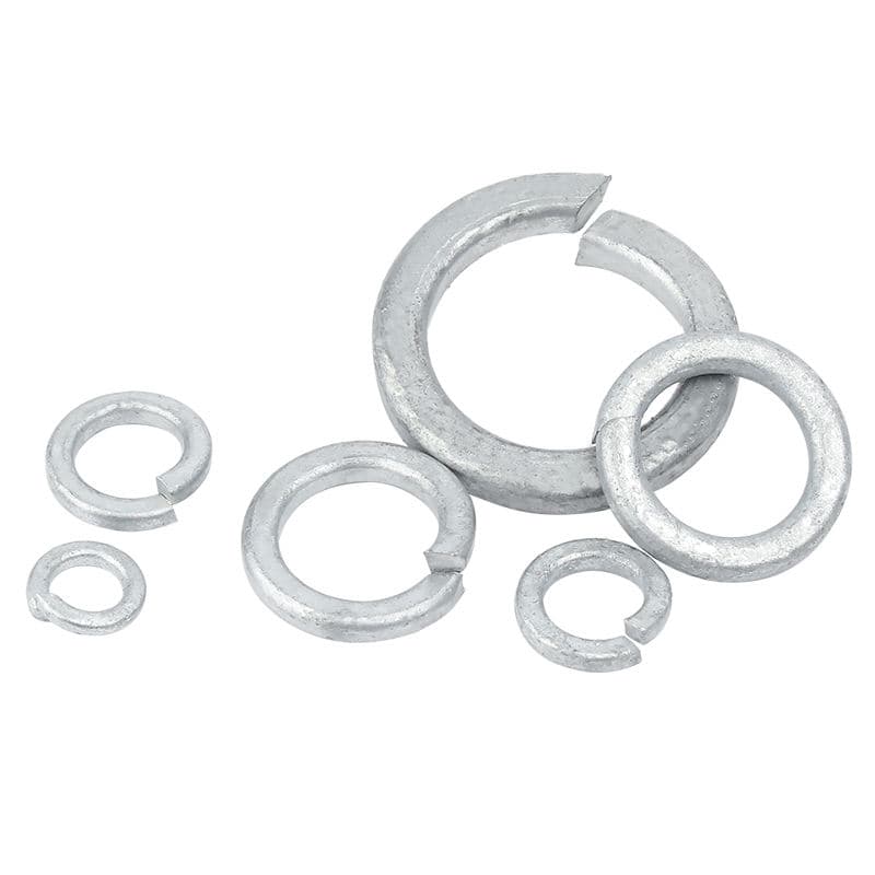 Arandelas de Resorte de Seguridad DIN127 en Acero Galvanizado Arandelas de Resorte de Seguridad DIN127 en Acero Galvanizado