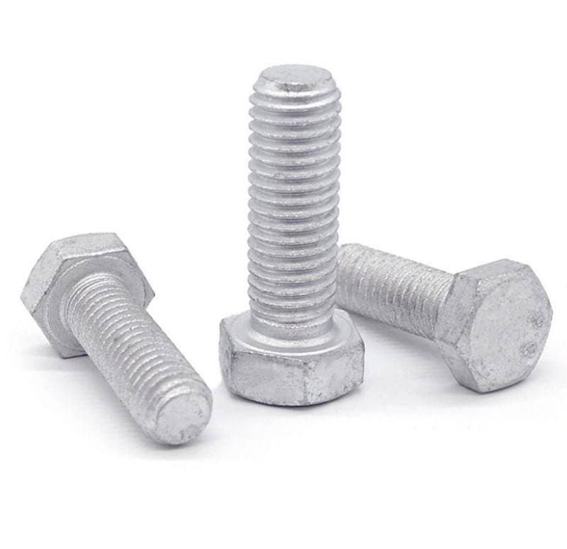 DIN 933 Hot Dip Galvanized Carbon Steel Hex Bolts Grade 8.8 M12 M14 M16 M18 M20 DIN 933 Hot Dip Galvanized Carbon Steel Hex Bolts Grade 8.8 M12 M14 M16 M18 M20