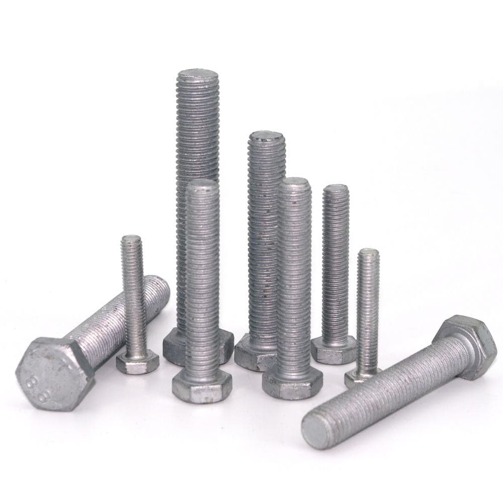 DIN931 DIN933 M16x100 M16x80 Hot Dip Galvanized Carbon Steel Hex Bolts Grade 8.8 DIN931 DIN933 M16x100 M16x80 Hot Dip Galvanized Carbon Steel Hex Bolts Grade 8.8