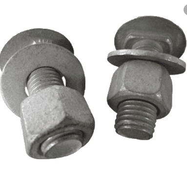 HDG Round Head Guardrail Splice Bolts and Nuts Carbon Steel Grade 4.8 8.8 10.9 12.9