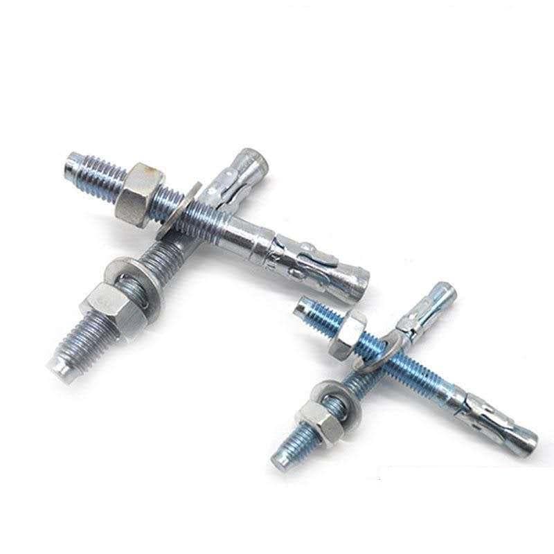 Carbon Steel Wedge Expansion Anchors Zinc Plated Through Bolt Concrete Anchors Carbon Steel Wedge Expansion Anchors Zinc Plated Through Bolt Concrete Anchors