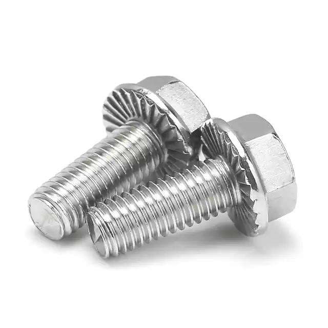 Pernos de brida hexagonal DIN 6921 M6 M10 M12 Acero negro galvanizado