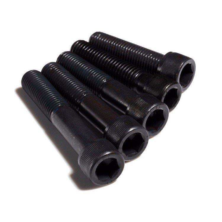 Parafusos de Cabeça Cilíndrica com Sextavado Interno DIN912 em Aço Carbono 4.8 8.8 10.9 12.9, Pretos e Zincados Parafusos de Cabeça Cilíndrica com Sextavado Interno DIN912 em Aço Carbono 4.8 8.8 10.9 12.9, Pretos e Zincados