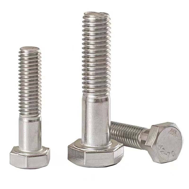 A4-80 DIN933 DIN931 Hex Head Bolt M6-M16, Stainless Steel and Steel Metric Fastener for Construction and Industrial Applications A4-80 DIN933 DIN931 Hex Head Bolt M6-M16, Stainless Steel and Steel Metric Fastener for Construction and Industrial Applications