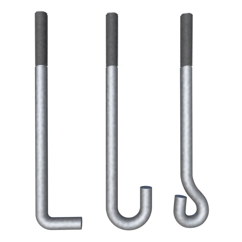High Quality J Type Anchor Bolts M20 M24 M30 Galvanized Steel Foundation Bolts High Quality J Type Anchor Bolts M20 M24 M30 Galvanized Steel Foundation Bolts