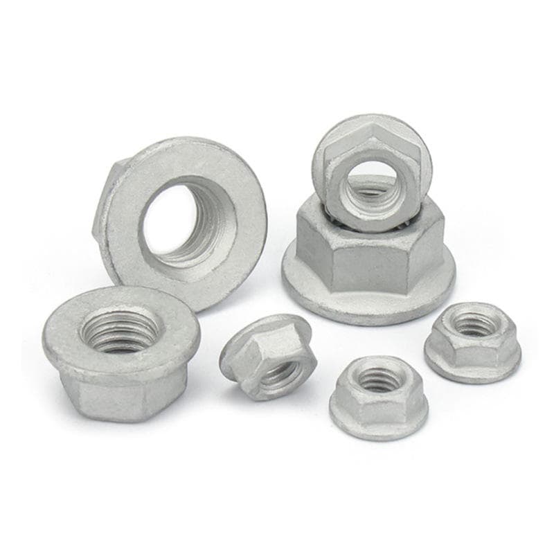 DIN6923 High Strength Hex Flange Nut Class 10.9 and 12.9, Carbon Steel and Stainless Steel Metric Self-Locking Nut DIN6923 High Strength Hex Flange Nut Class 10.9 and 12.9, Carbon Steel and Stainless Steel Metric Self-Locking Nut