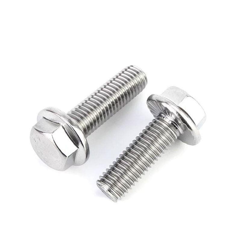 DIN6921 A2-70 A4-80 Stainless Steel Hex Flange Bolt, Metric Flanged Head Fastener for Industrial and Construction Applications