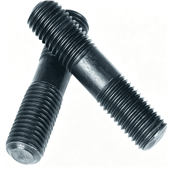 Custom Size High Tensile Double Ended Stud Bolt M6-M24, Steel and Stainless Steel Threaded Fastener for Industrial Applications
