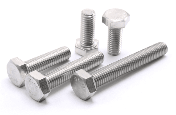DIN 933 Stainless Steel Hex Head Bolts, SUS201 SUS304 SUS316 Fasteners with Plain or Zinc Finish