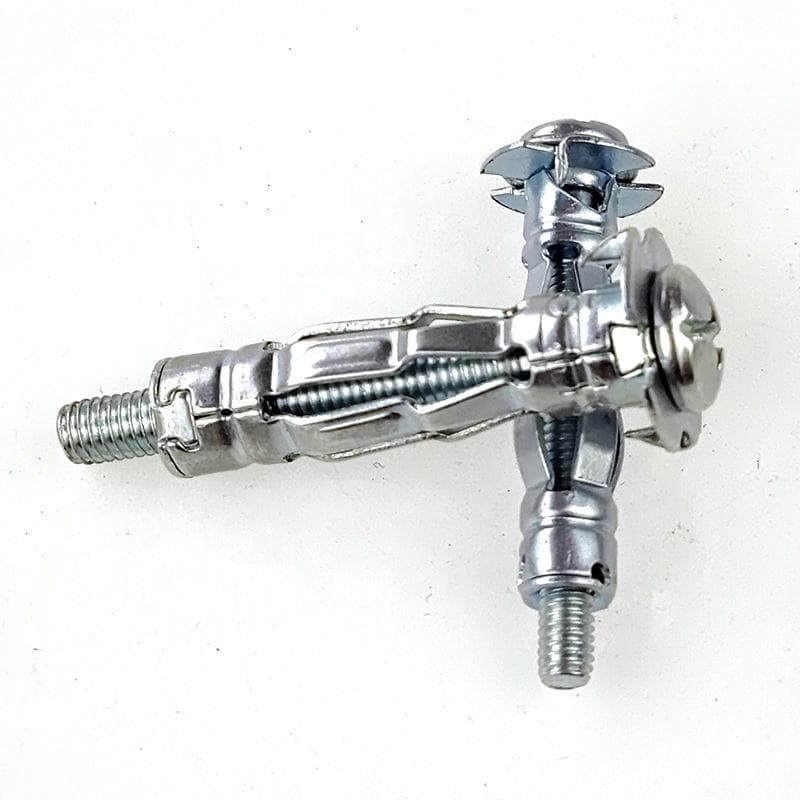 Carbon Steel Hollow Wall Anchors Galvanized Heavy Duty Drywall Screw Plug Anchors