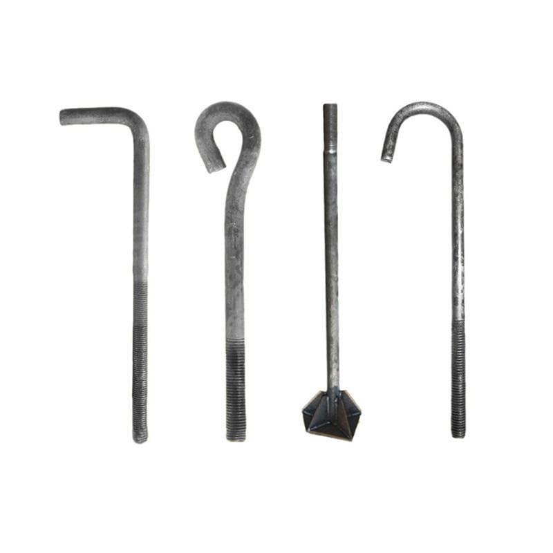 Q355B Steel Structure Anchor Bolts 7 Type 9 Type HDG Foundation Bolts M6 M8 M10 M12 M16 Q355B Steel Structure Anchor Bolts 7 Type 9 Type HDG Foundation Bolts M6 M8 M10 M12 M16