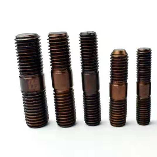 Perno de Espárrago de Doble Extremo ASTM A193 Grado B7 M4-M36, Espárrago Roscado de Acero y Acero Inoxidable para Aplicaciones de Construcción e Industriales