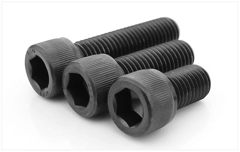 Pernos de Cabeza Hexagonal Hueca DIN912 de Acero al Carbono 4.8 8.8 10.9 12.9, con Acabados Galvanizados, Lisos y Negros