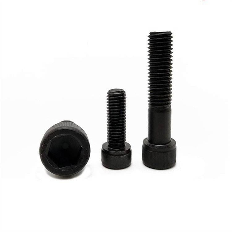 Parafusos de Cabeça Cilíndrica com Sextavado Interno DIN912 em Aço Carbono 4.8 8.8 10.9 12.9, Pretos e Zincados Parafusos de Cabeça Cilíndrica com Sextavado Interno DIN912 em Aço Carbono 4.8 8.8 10.9 12.9, Pretos e Zincados