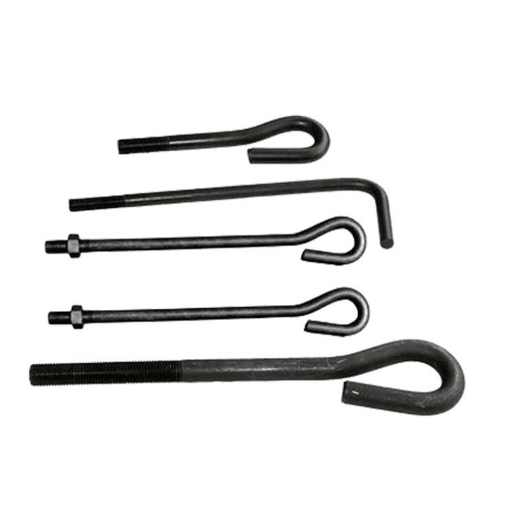 High Quality J Type Anchor Bolts M20 M24 M30 Galvanized Steel Foundation Bolts High Quality J Type Anchor Bolts M20 M24 M30 Galvanized Steel Foundation Bolts