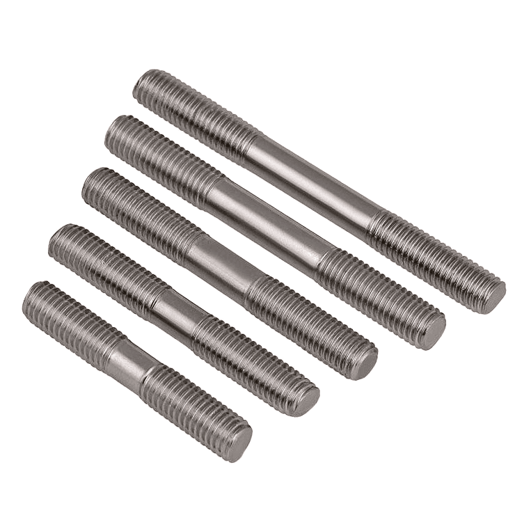 Custom Size M10 Stainless Steel Double Ended Stud Bolt, Class 10 DIN Hex Threaded Fastener with UNC Thread Custom Size M10 Stainless Steel Double Ended Stud Bolt, Class 10 DIN Hex Threaded Fastener with UNC Thread