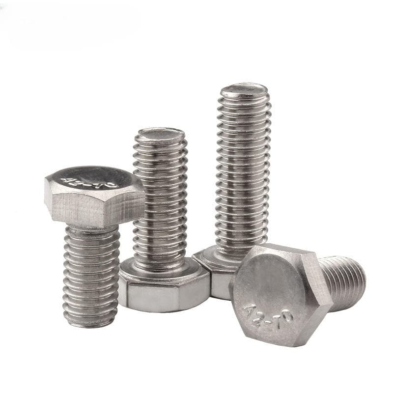 A4-80 DIN933 DIN931 Hex Head Bolt M6-M16, Stainless Steel and Steel Metric Fastener for Construction and Industrial Applications A4-80 DIN933 DIN931 Hex Head Bolt M6-M16, Stainless Steel and Steel Metric Fastener for Construction and Industrial Applications